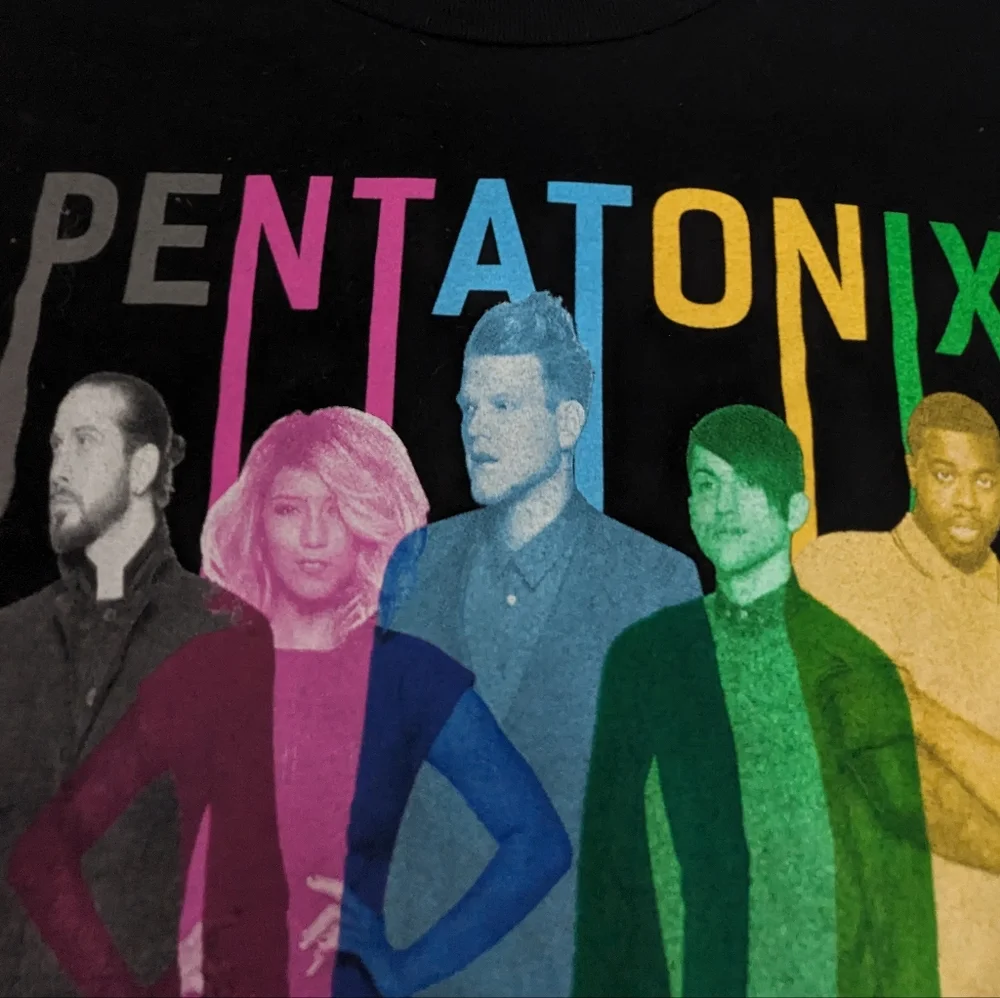 Pentatonix 2016 World Tour Merch Tee Shirt  w/Concert Cities Back Medium